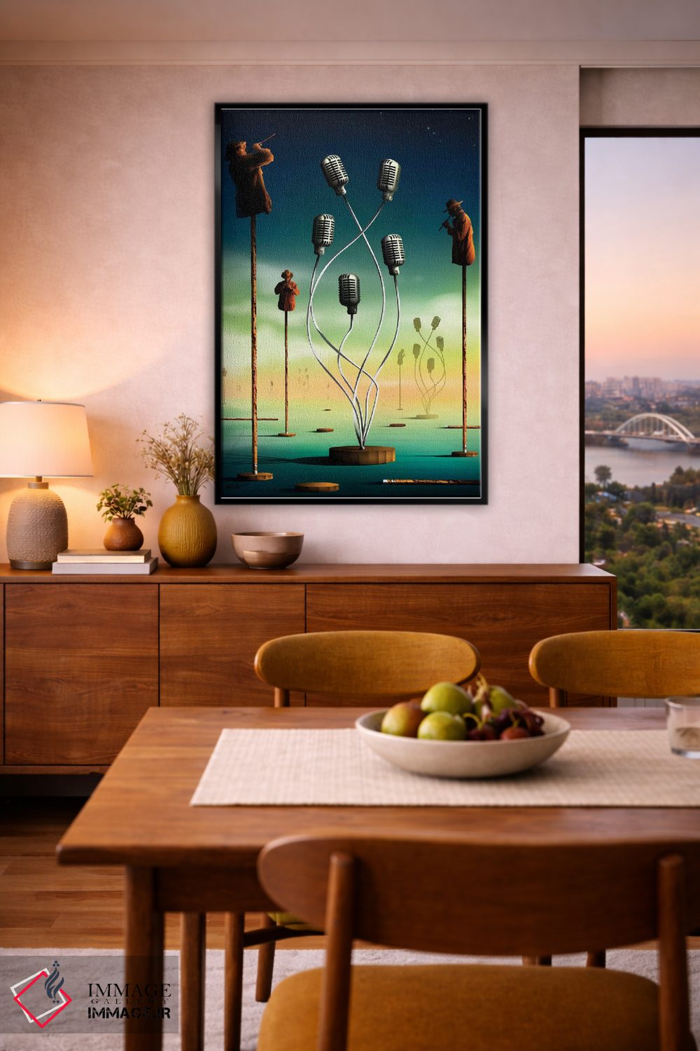 تابلو دکوراتیو فلوت نوازان اثر مارسل کارام - D6B