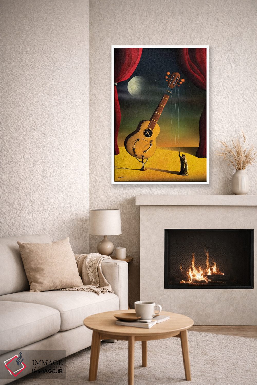 تابلو دکوراتیو گیتار اثر مارسل کارام - D6W