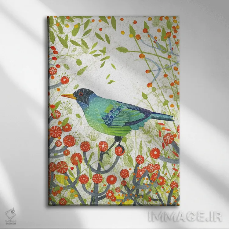 تابلو دکوراتیو بیداری اثر میشل کمپل - نمای روبهرو روی دیوار