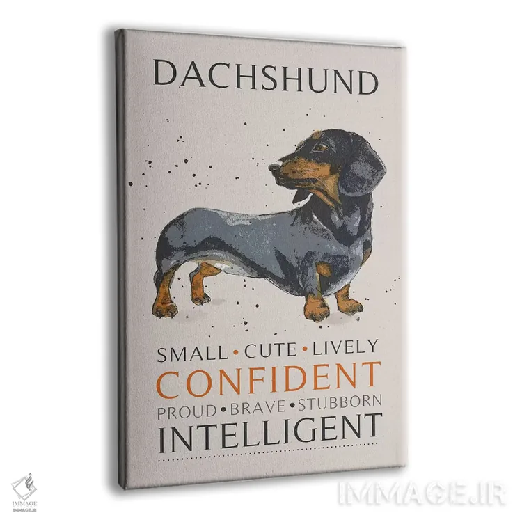 تابلو دکوراتیو داش هوند اثر میشل کمپل - نمای پرسپکتیو محصول