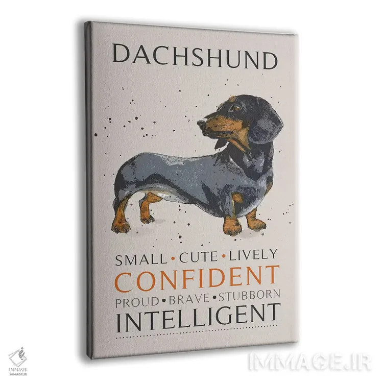 تابلو دکوراتیو داش هوند اثر میشل کمپل - نمای پرسپکتیو محصول