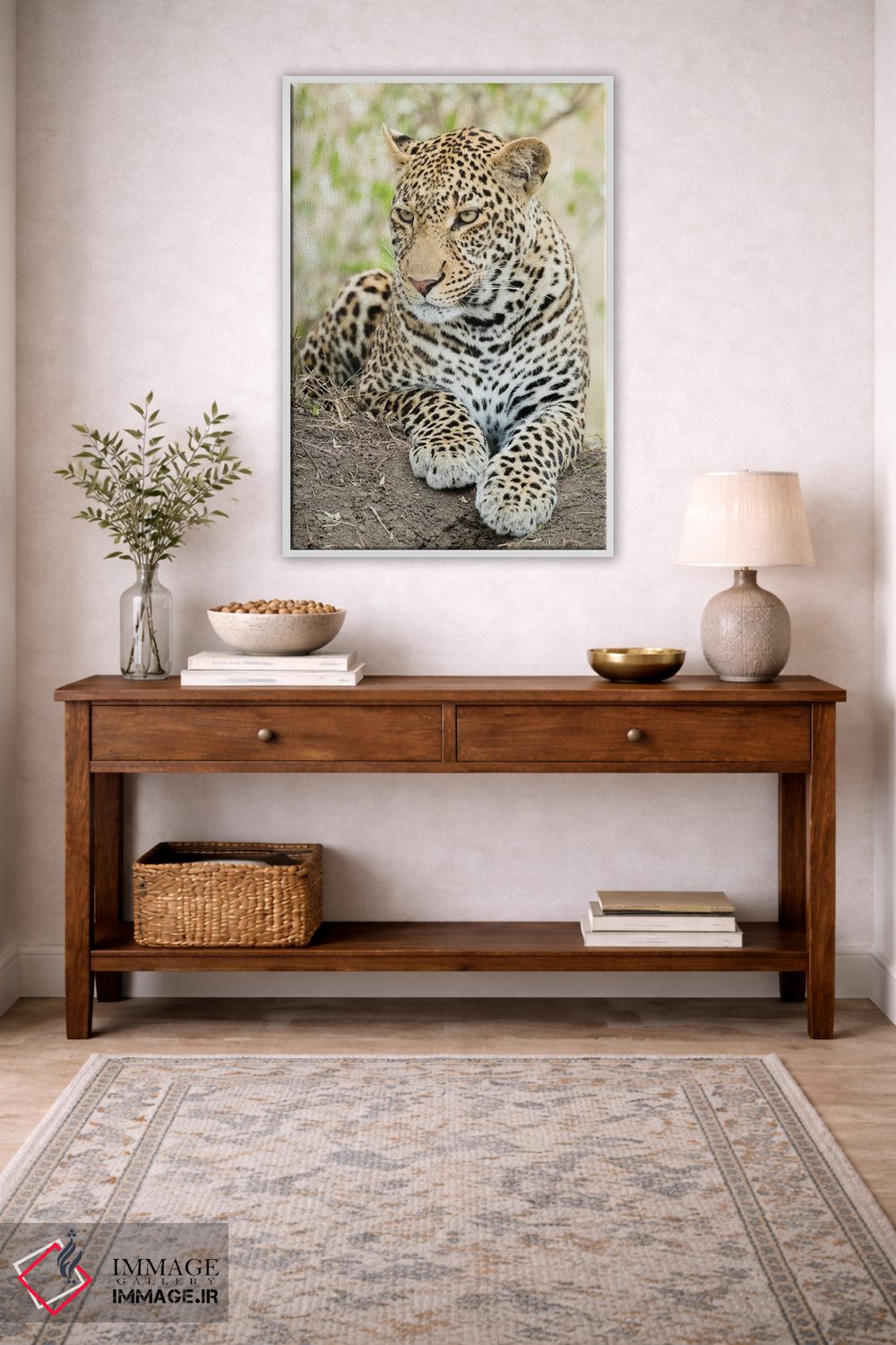 تابلو دکوراتیو پلنگ آفریقایی، کنیا، آفریقا اثر جو و مری ان مک دونالد - D4W