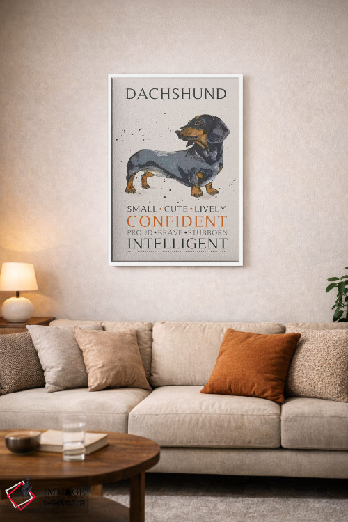 تابلو دکوراتیو داش هوند اثر میشل کمپل - D3W