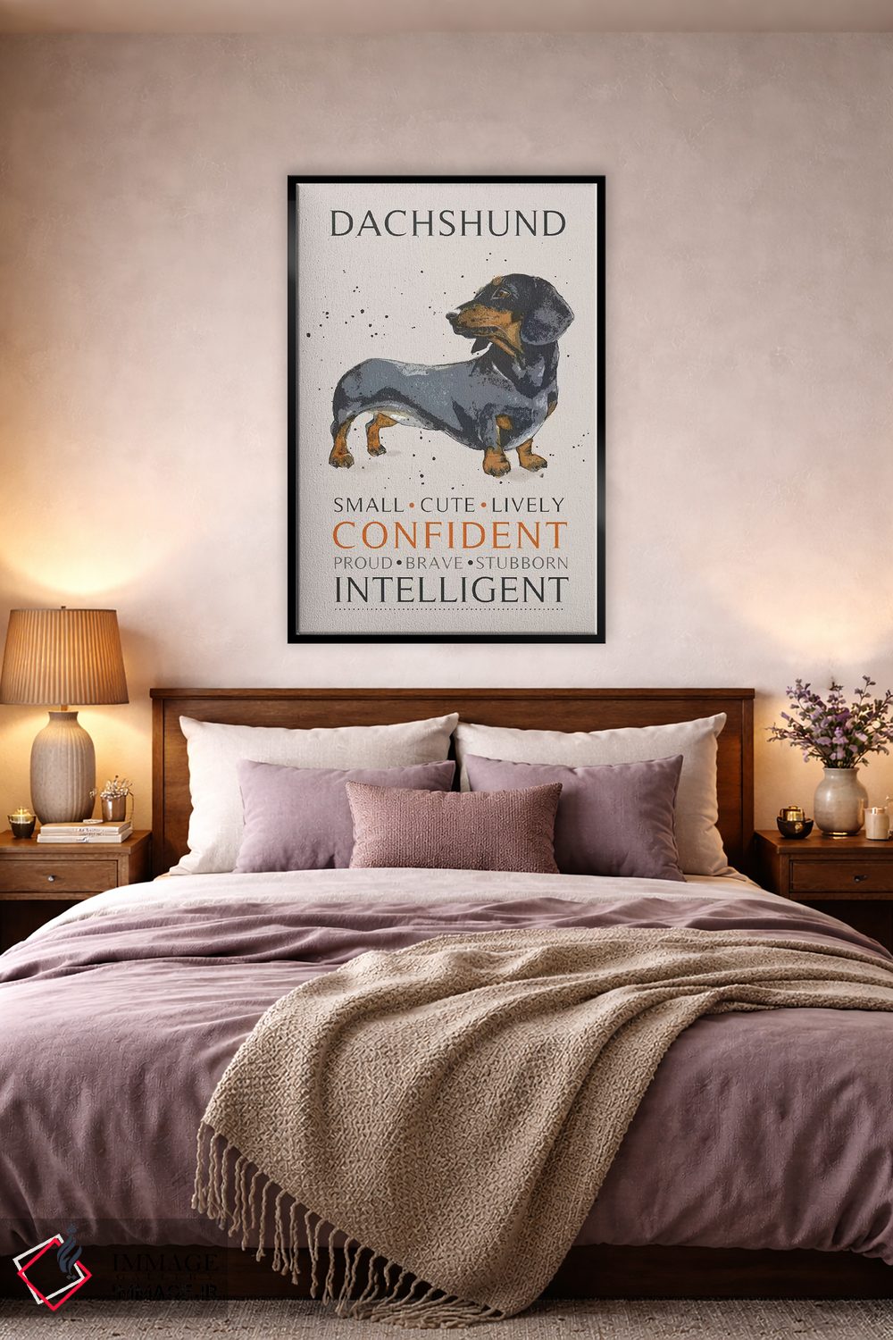 تابلو دکوراتیو داش هوند اثر میشل کمپل - D5B