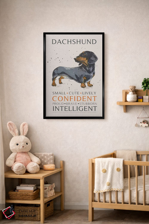 تابلو دکوراتیو داش هوند اثر میشل کمپل - D6B