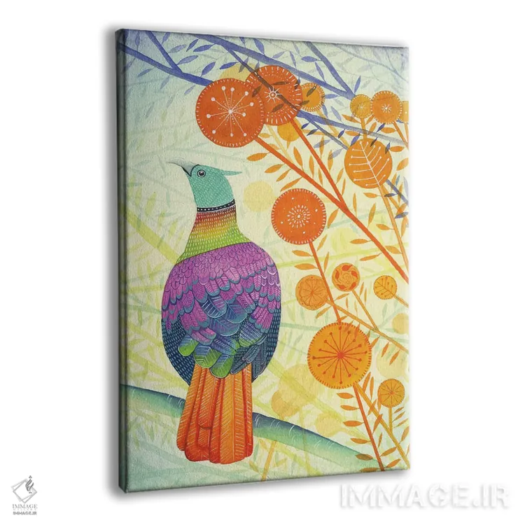 تابلو دکوراتیو قرقاول اثر میشل کمپل - نمای پرسپکتیو محصول