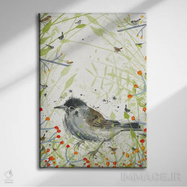 تابلو دکوراتیو سهره اثر میشل کمپل - نمای روبهرو روی دیوار