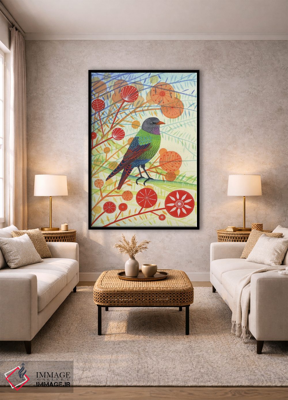 تابلو دکوراتیو سار ۱ اثر میشل کمپل - D2B