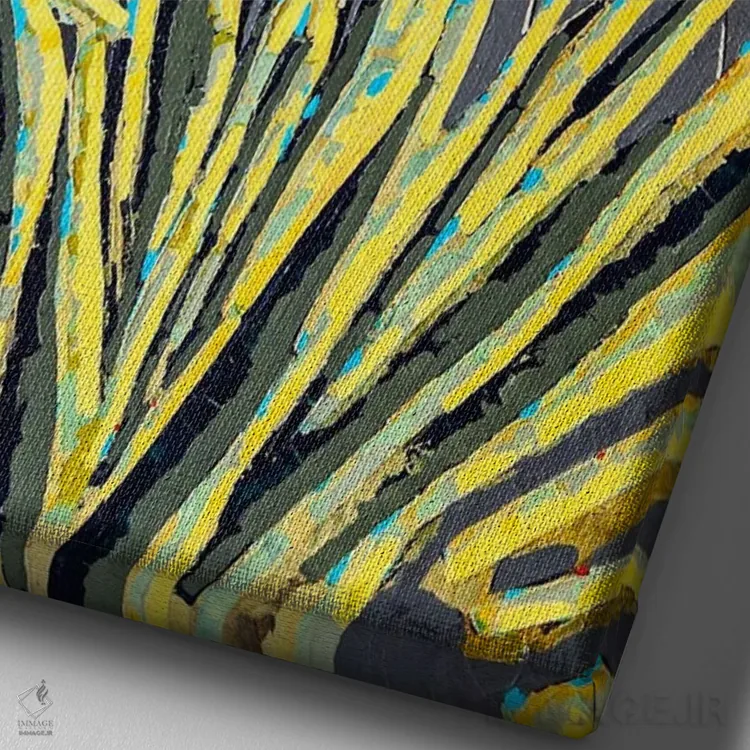 تابلو دکوراتیو نیمه شب اثر ماچیارولی - نمای نزدیک بافت بوم