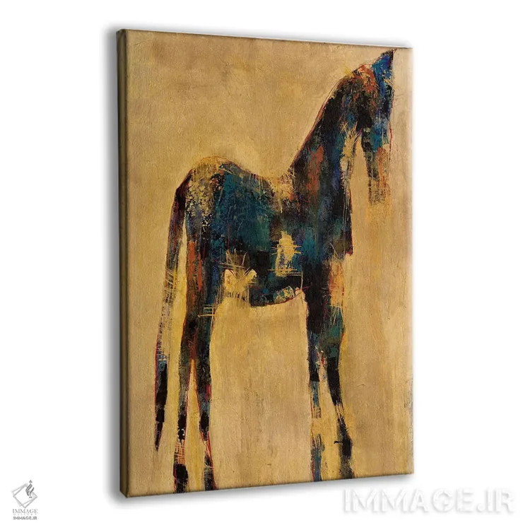 تابلو انتزاعی نیلی اثر ماچیارولی - نمای پرسپکتیو محصول