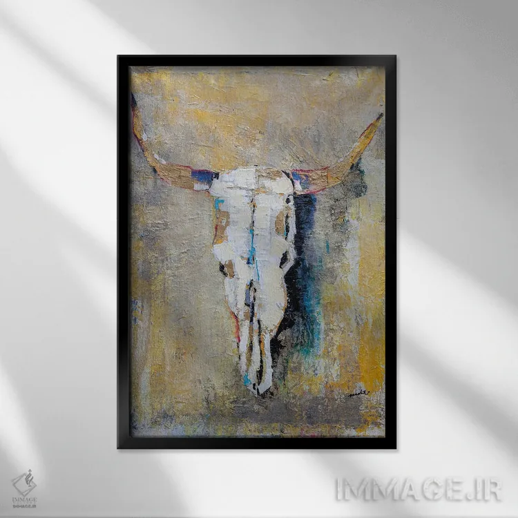 تابلو دکوراتیو یادگار اثر ماچیارولی - نمای قابدار مشکی