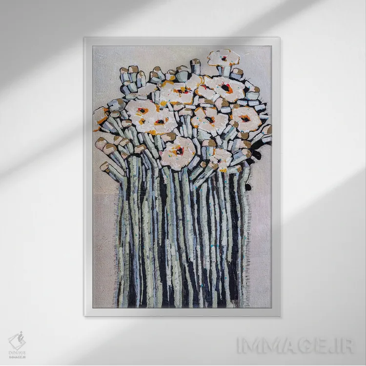 تابلو دکوراتیو راپسودی اثر ماچیارولی - نمای قابدار سفید