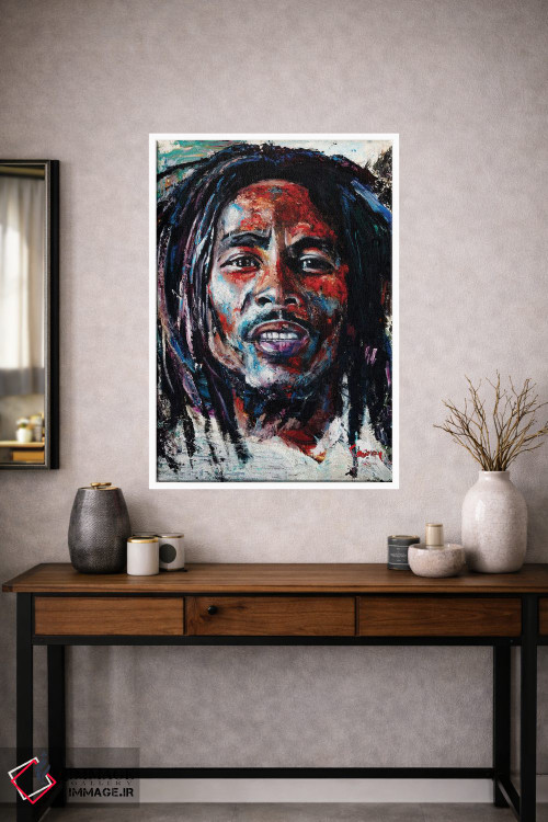 تابلو دکوراتیو باب مارلی اثر مارک کوریج - D1W