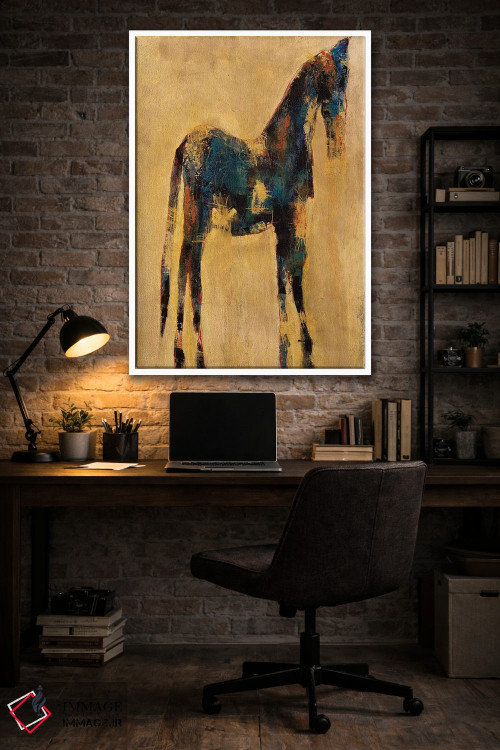 تابلو انتزاعی نیلی اثر ماچیارولی - D3W