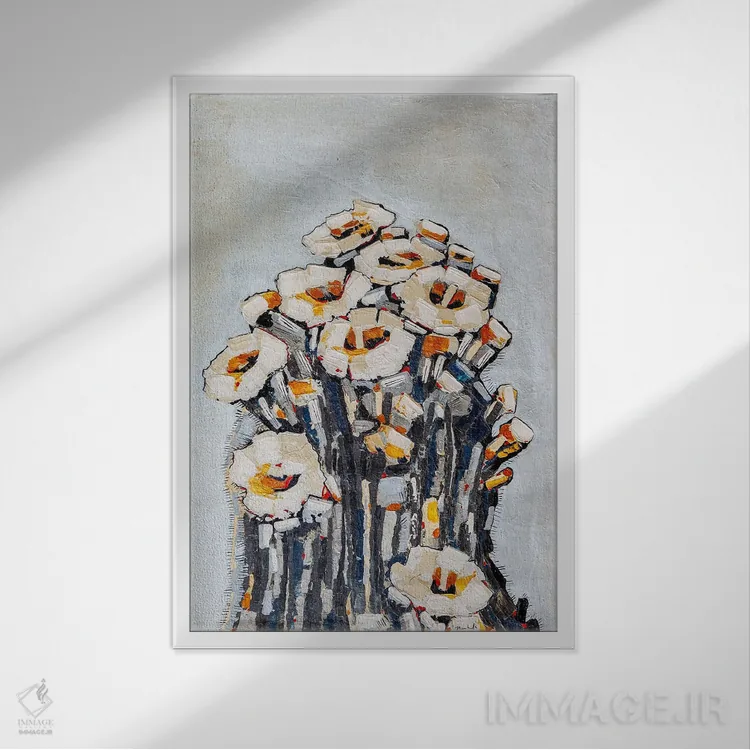 تابلو دکوراتیو کایندر اثر ماچیارولی - نمای قابدار سفید