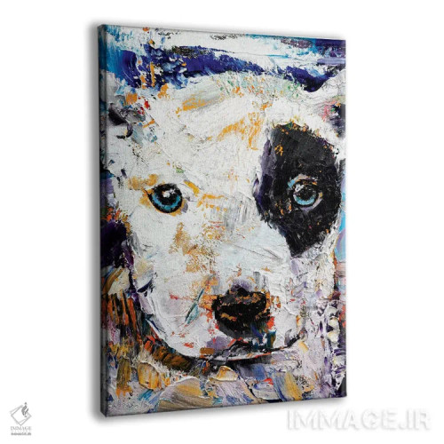 تابلو دکوراتیو توله پیت بول اثر مایکل کریس - نمای پرسپکتیو محصول