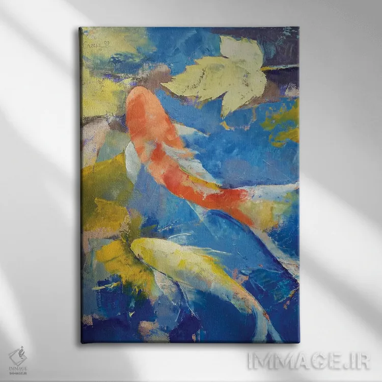 تابلو دکوراتیو باغ کوی پاییزی اثر مایکل کریس - نمای روبهرو روی دیوار