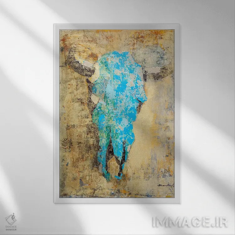 تابلو دکوراتیو گذر زمان اثر ماچیارولی - نمای قابدار سفید