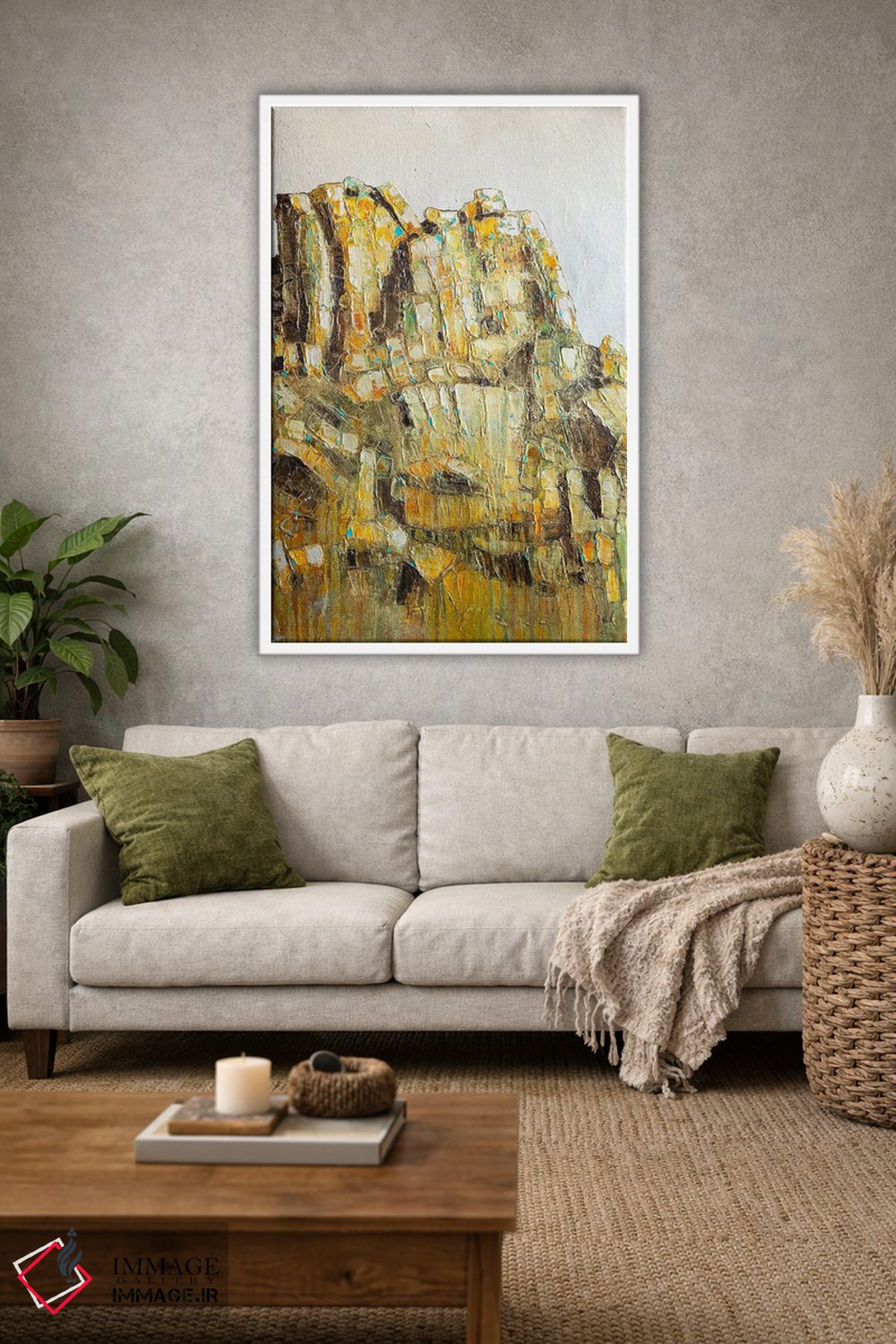 تابلو انتزاعی قله پینکل اثر ماچیارولی - D1W