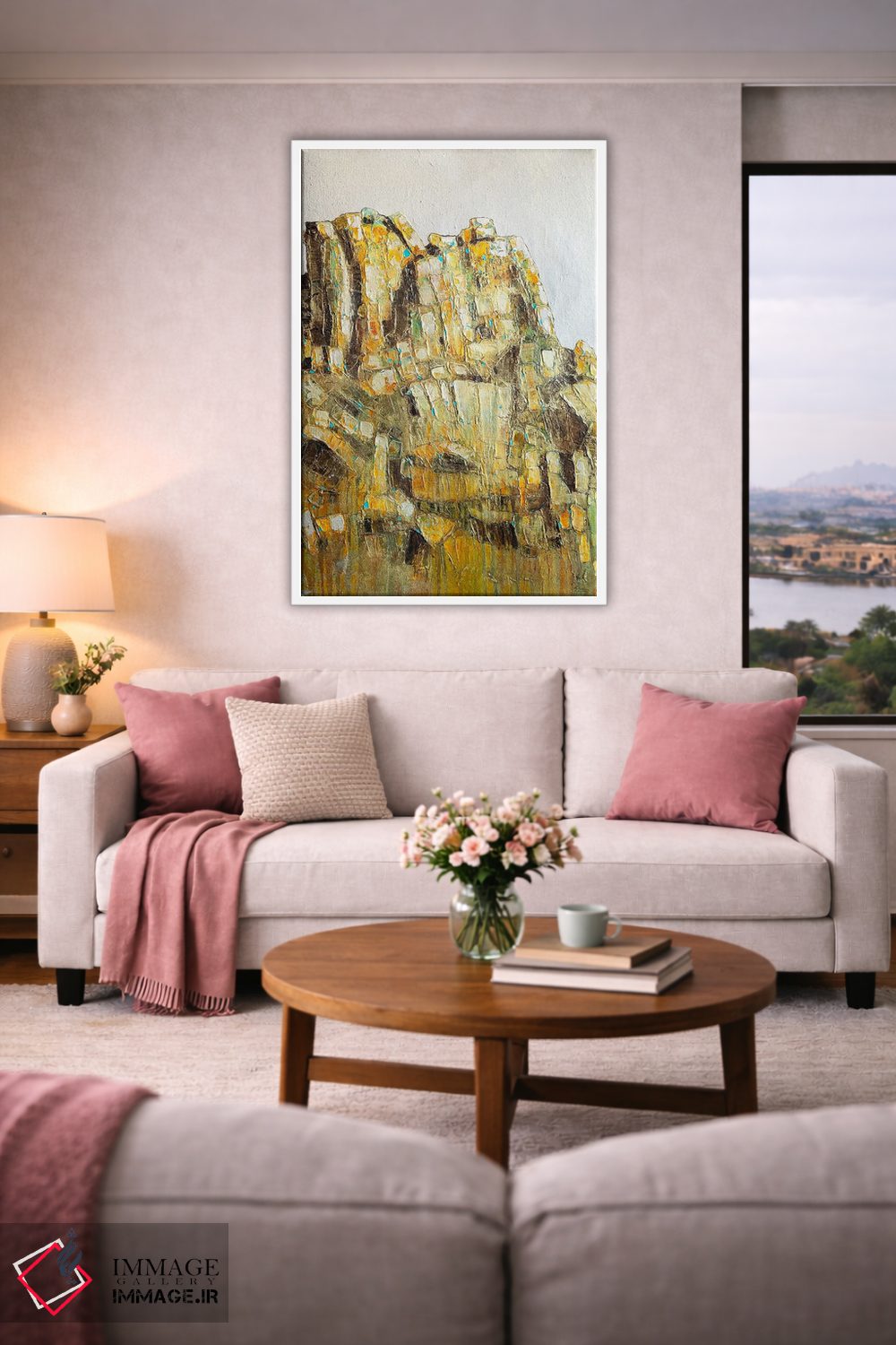 تابلو انتزاعی قله پینکل اثر ماچیارولی - D3W