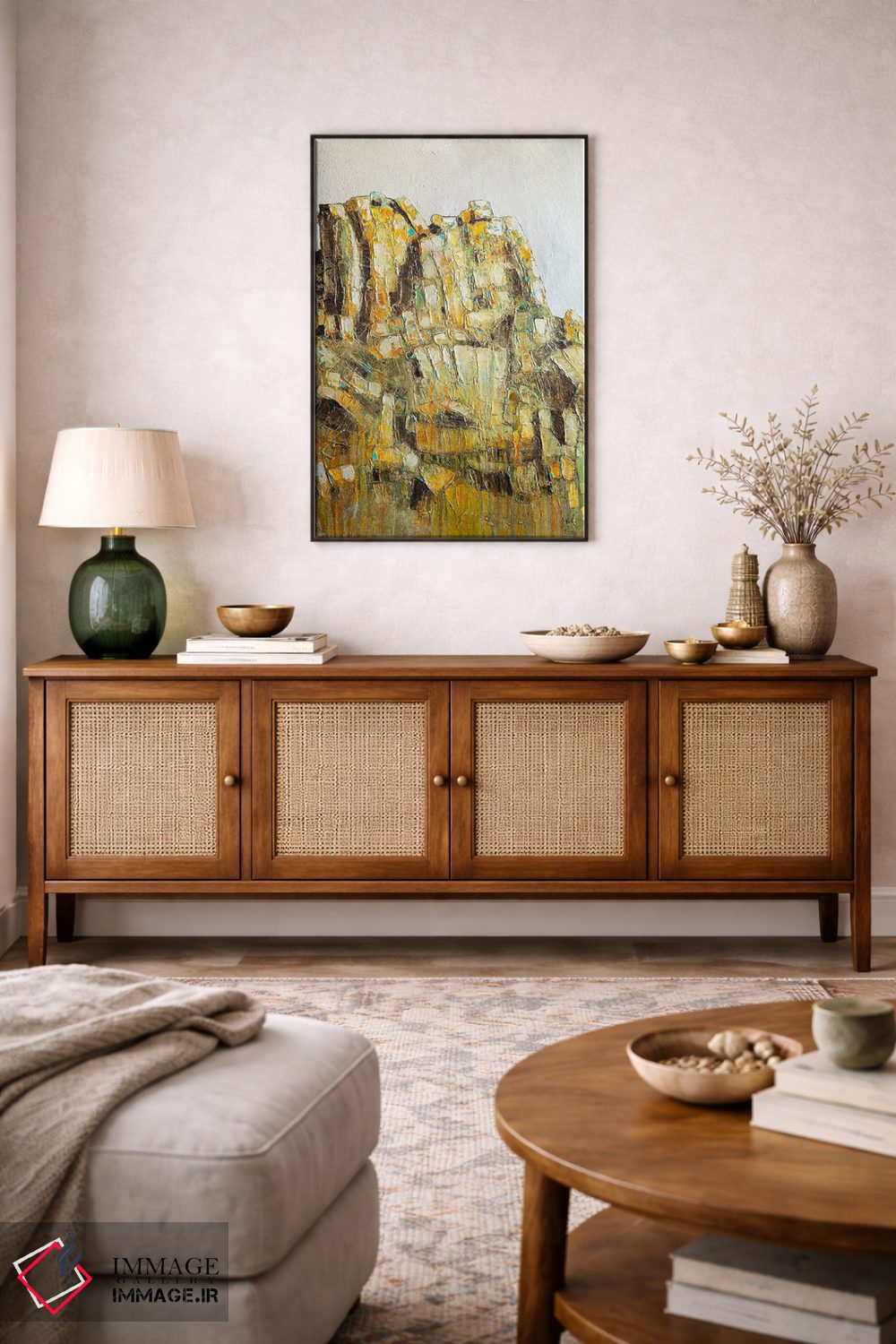 تابلو انتزاعی قله پینکل اثر ماچیارولی - D5B