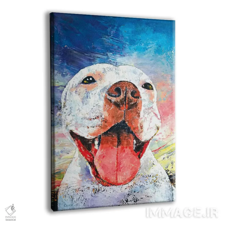 تابلو دکوراتیو پیت بول اثر مایکل کریس - نمای پرسپکتیو محصول