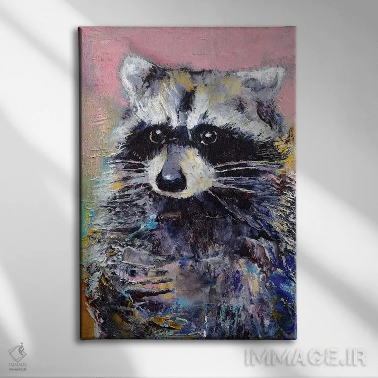 تابلو دکوراتیو راکن اثر مایکل کریس - نمای روبهرو روی دیوار