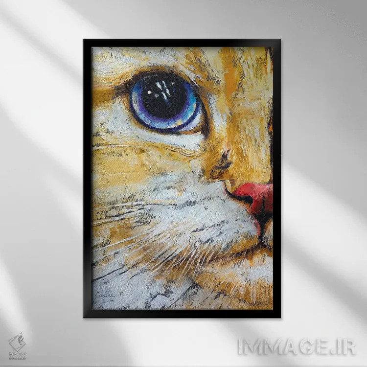 تابلو دکوراتیو رگامافین اثر مایکل کریس - نمای قابدار مشکی