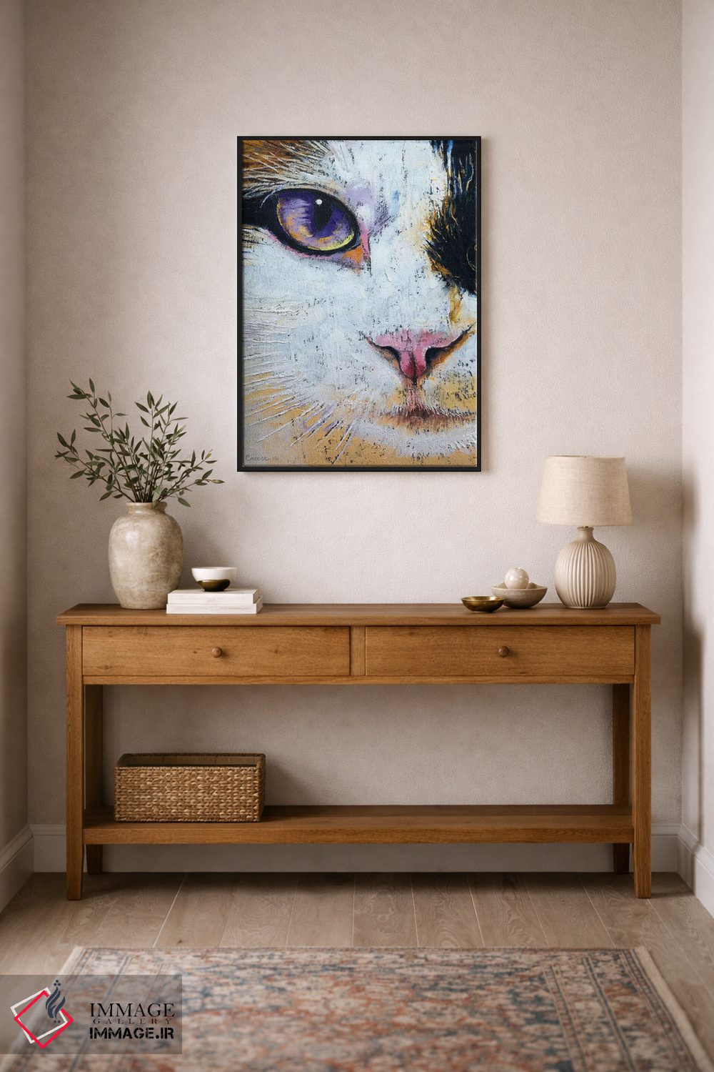 تابلو دکوراتیو گربه رگدال اثر مایکل کریس - D1B