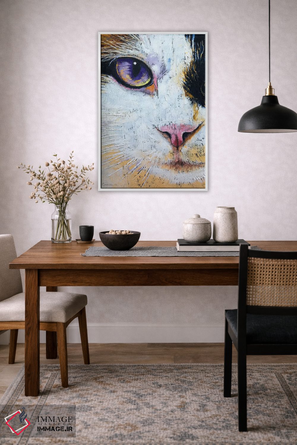 تابلو دکوراتیو گربه رگدال اثر مایکل کریس - D2W