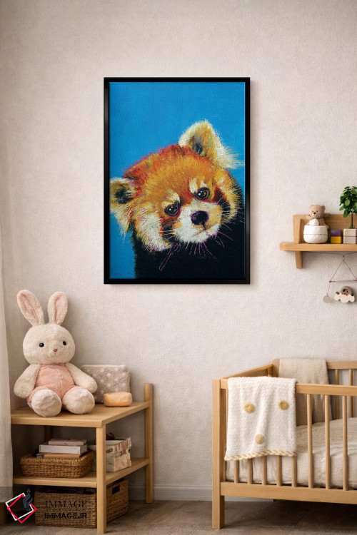 تابلو دکوراتیو پاندای قرمز اثر مایکل کریس - D3B
