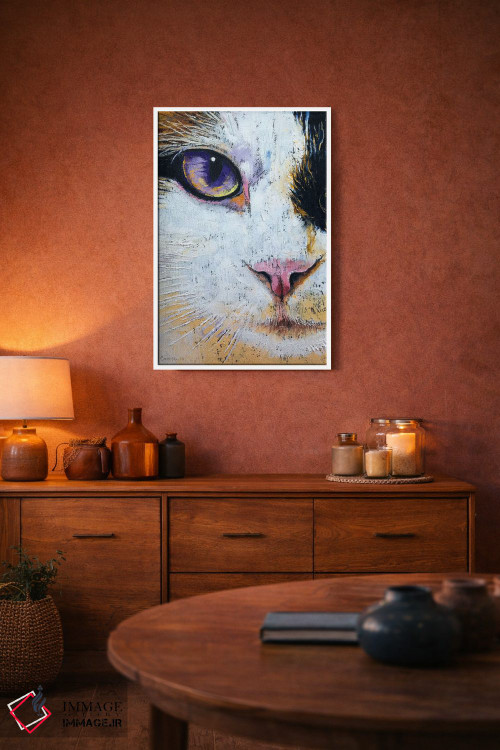 تابلو دکوراتیو گربه رگدال اثر مایکل کریس - D3W