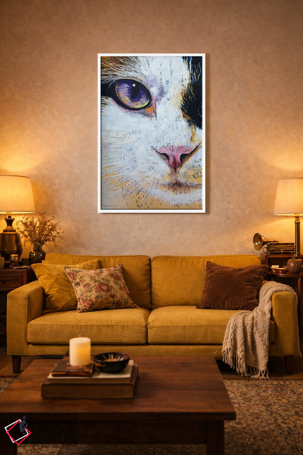 تابلو دکوراتیو گربه رگدال اثر مایکل کریس - D4W