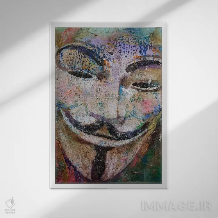 تابلو دکوراتیو ناشناس اثر مایکل کریس - نمای قابدار سفید