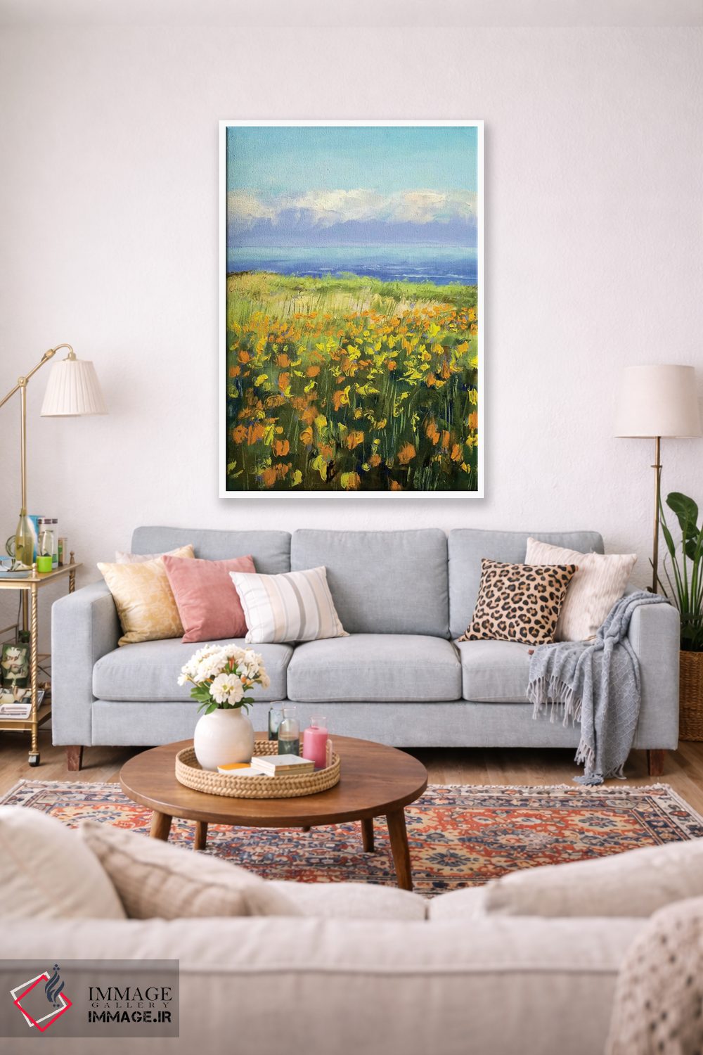 تابلو دکوراتیو شقایق های ساحلی اثر مایکل کریس - D1W