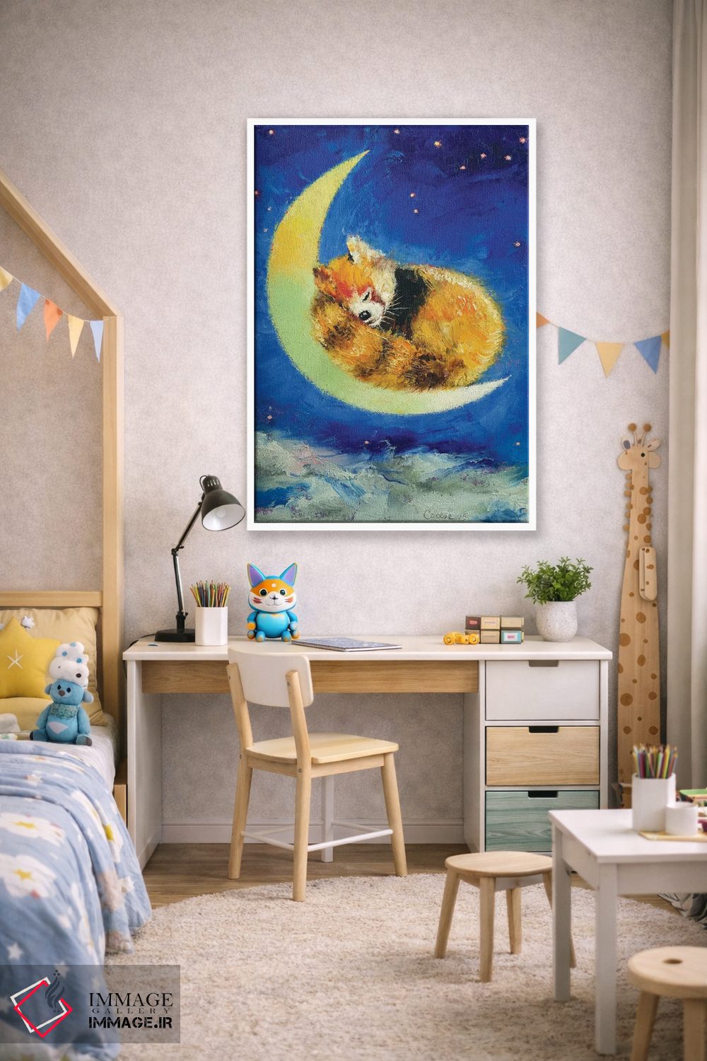 تابلو دکوراتیو رویاهای پاندای قرمز اثر مایکل کریس - D1W