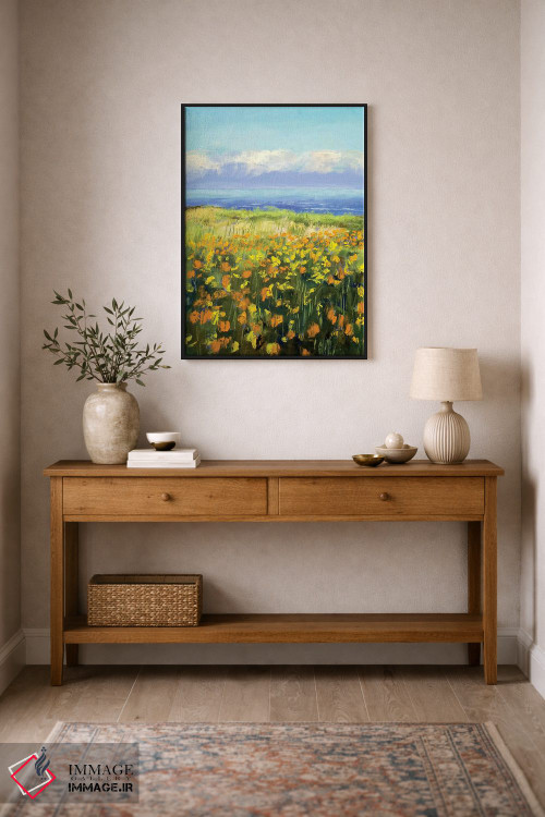 تابلو دکوراتیو شقایق های ساحلی اثر مایکل کریس - D2B