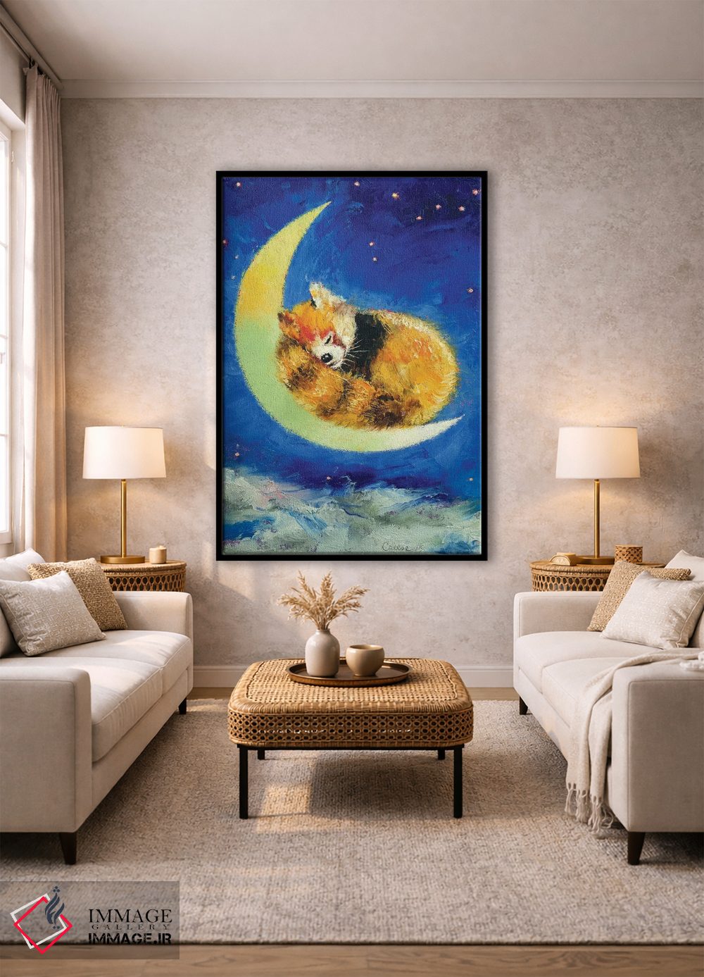 تابلو دکوراتیو رویاهای پاندای قرمز اثر مایکل کریس - D2B