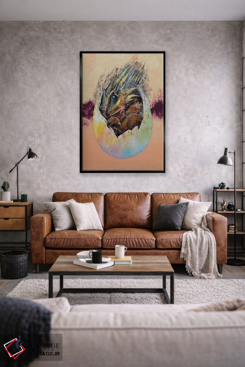 تابلو دکوراتیو اژدهای کوچک اثر مایکل کریس - D2B