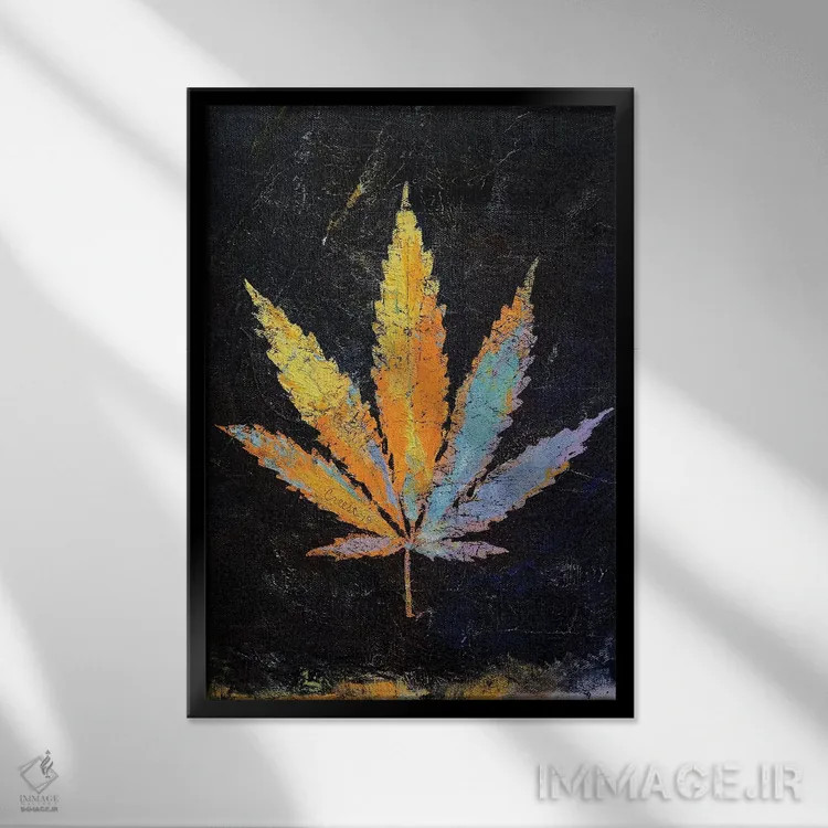 تابلو دکوراتیو شاهدانه اثر مایکل کریس - نمای قابدار مشکی