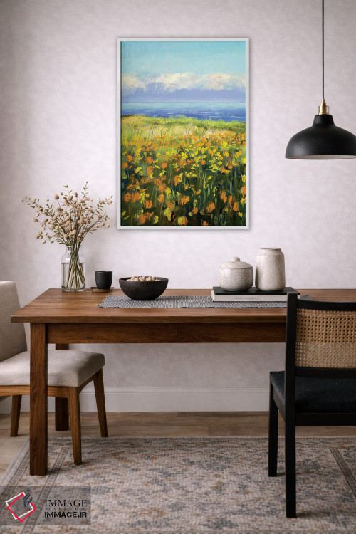 تابلو دکوراتیو شقایق های ساحلی اثر مایکل کریس - D3W