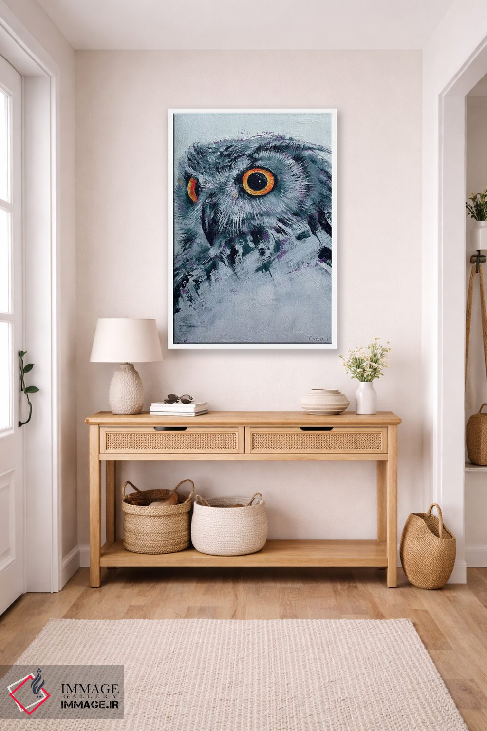 تابلو دکوراتیو جغد روح اثر مایکل کریس - D5W