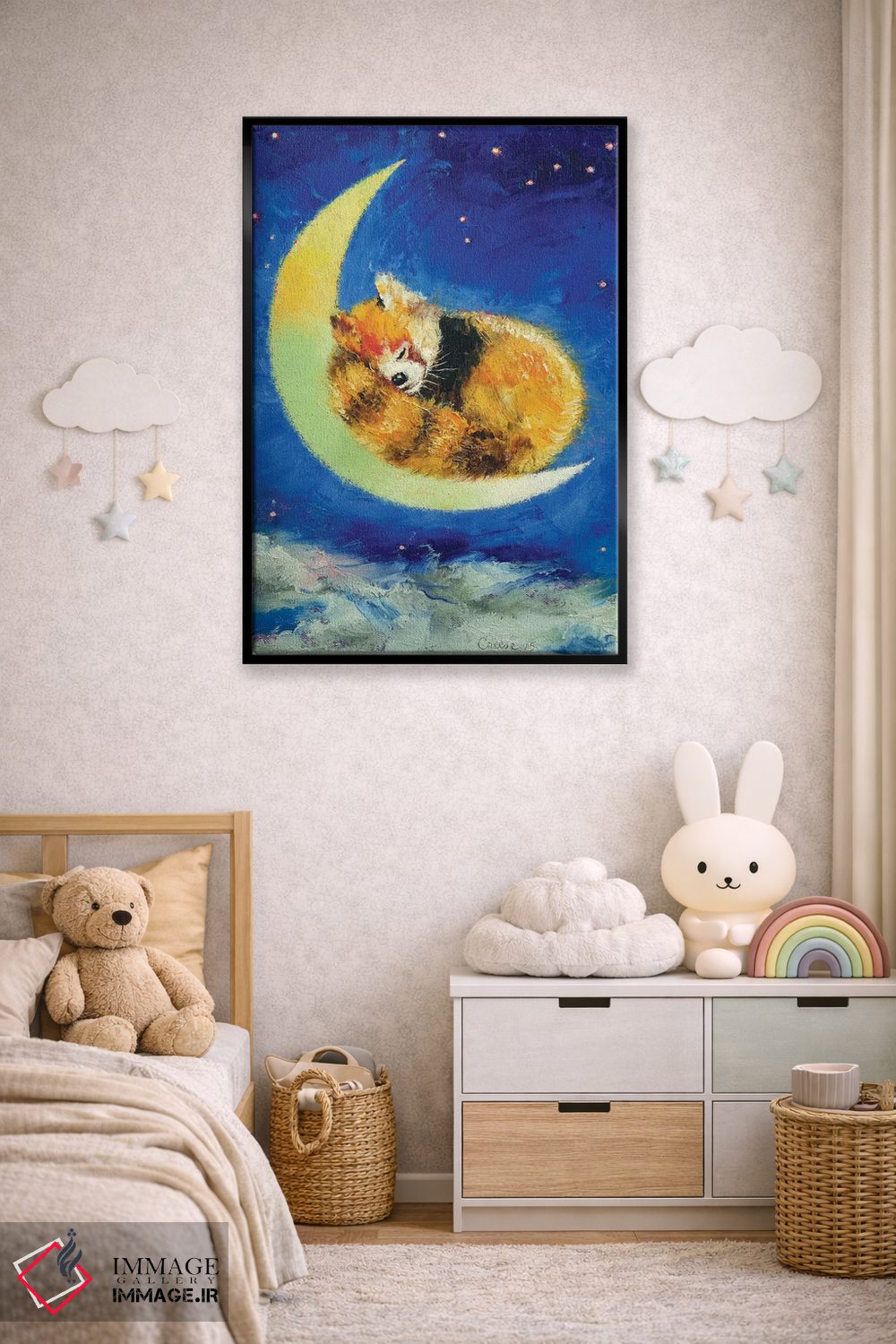 تابلو دکوراتیو رویاهای پاندای قرمز اثر مایکل کریس - D6B