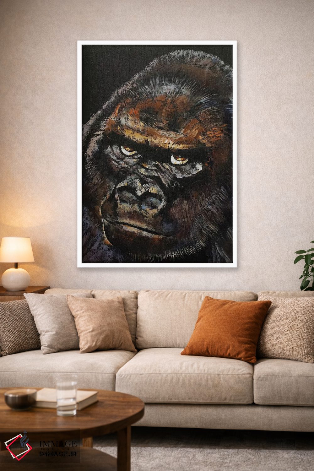 تابلو دکوراتیو گوریل اثر مایکل کریس - D1W
