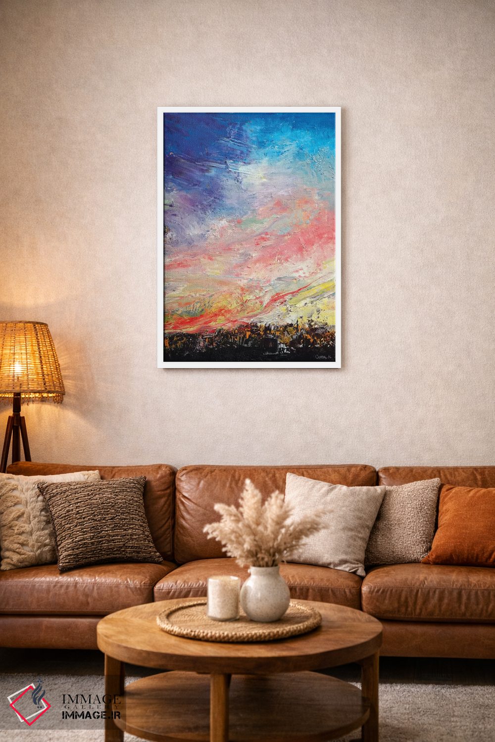 تابلو انتزاعی آتش سوزی جنگل اثر مایکل کریس - D1W