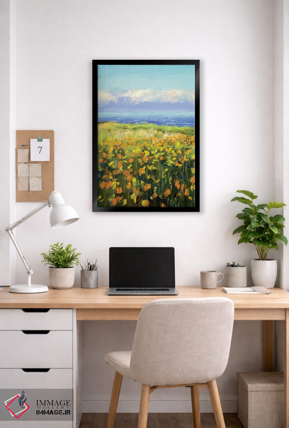 تابلو دکوراتیو شقایق های ساحلی اثر مایکل کریس - D6B