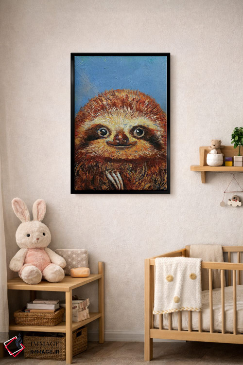 تابلو دکوراتیو تنبل کوچولو اثر مایکل کریس - D4B