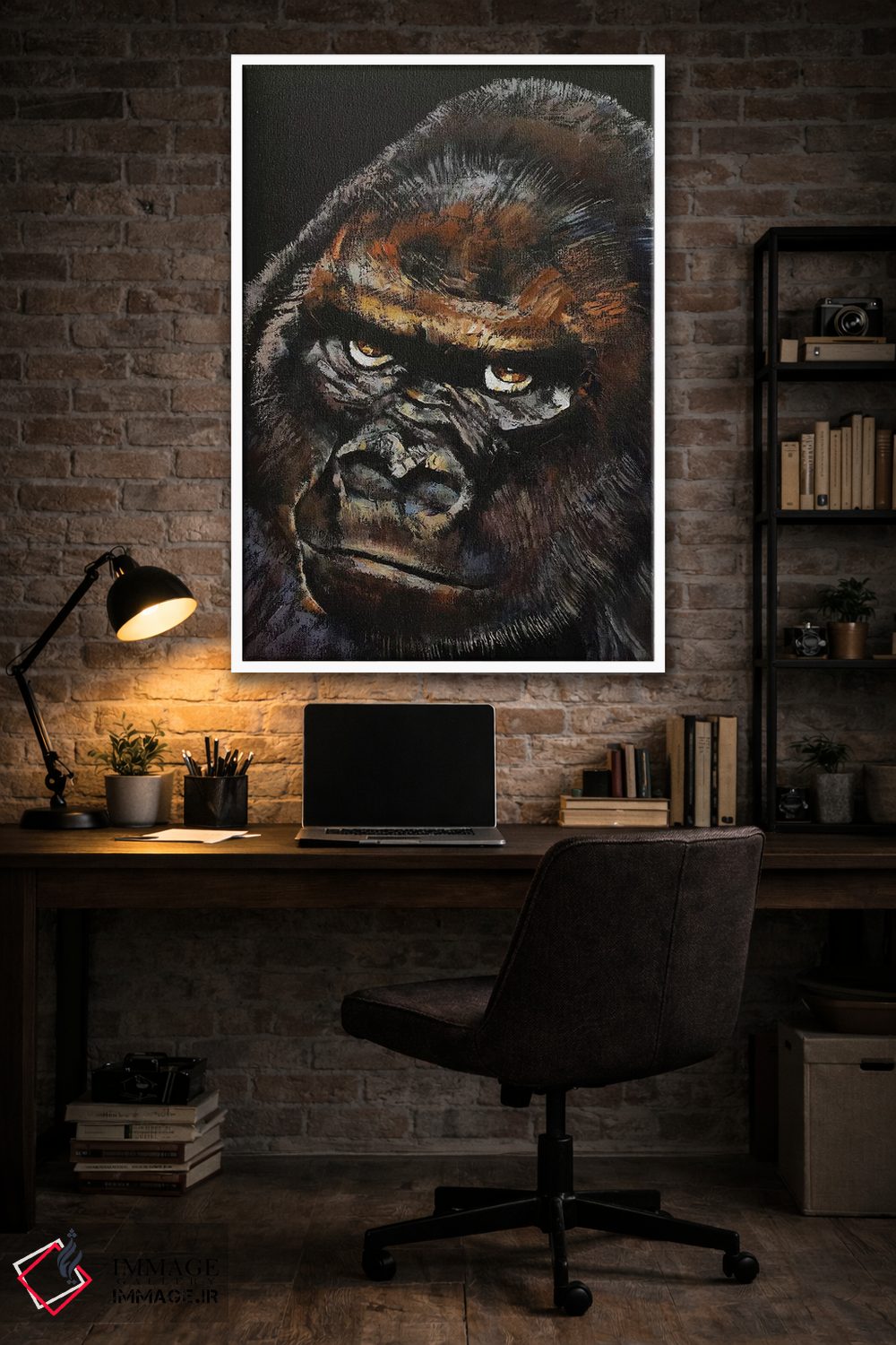 تابلو دکوراتیو گوریل اثر مایکل کریس - D4W