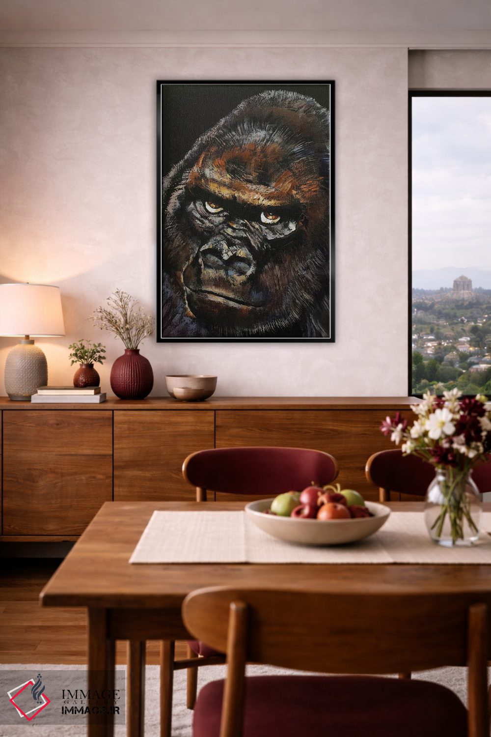 تابلو دکوراتیو گوریل اثر مایکل کریس - D5B