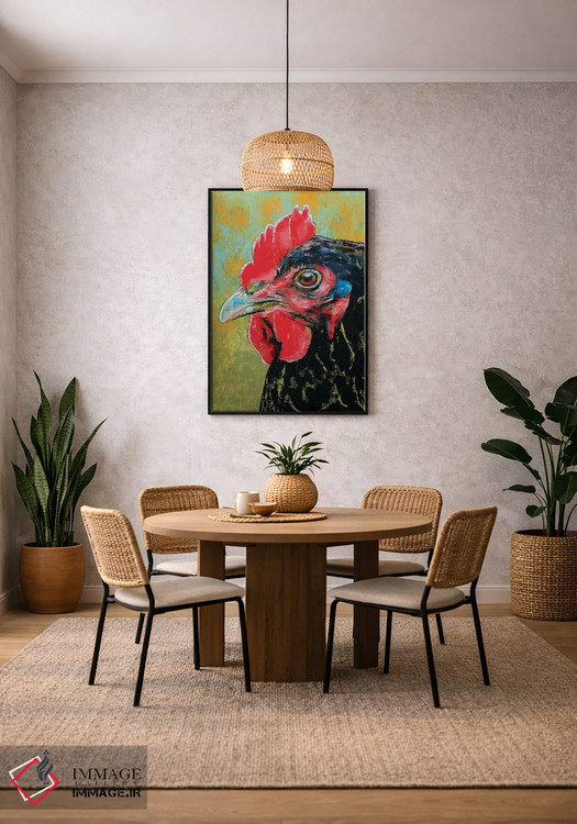 تابلو دکوراتیو خروس اثر مایکل کریس - D6B